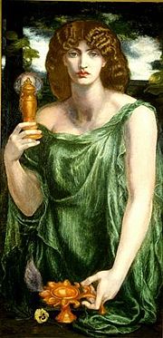 Mnemosyne (1881), a Pre-Raphaelite interpretation of the goddess by Dante Gabriel Rossetti